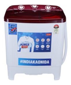 Onida 6.5 kg Semi Automatic Washing Machine (S65TR, Red)