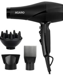 AGARO HD-1120 2000 Watts Professional Hair Dryer with AC Motor, Concentrator, Diffuser, Comb, Hot and Cold Air, 2 Speed 3 Temperature Settings with Cool Shot For both Men and Women