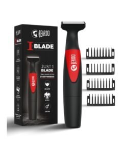 Beardo Multipurpose I Blade Trimmer & Shaver for Beard, Body, Hair & Groin | One Blade Trimmer With 4 Trimming Combs | 90 min. Run Time USB TYPE C Charging Powerful Li+ battery
