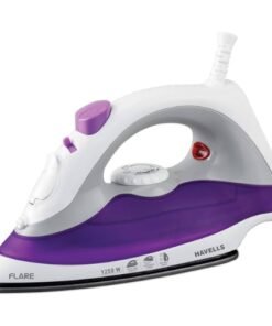 HAVELLS Flare 1250 W Steam Iron with Teflon Coated Sole Plate, Vertical & Horizontal Ironing