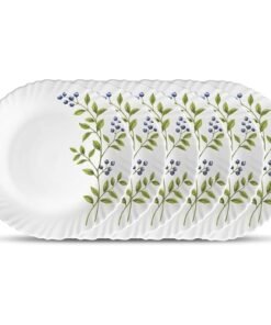 La Opala, Novo Collection, Opal Glass Quarter Plate Set 6 pcs, Lush