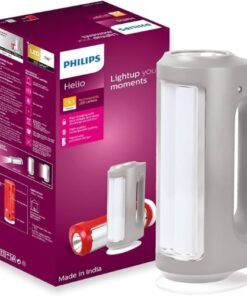 Philips Helio Multi-Functional Emergency Rechargeable LED Lantern| 3 Lighting Modes and Dimmability Brightness Control Method | 2200 mAH Battery