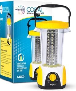 Wipro Coral Multi-Functional Rechargeable LED Emergency Lights, with 84 Individual LED Lights|360 Degree Lighting and 3000mAH