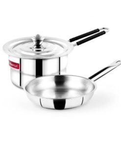 Blueberry’s Stainless Steel Sauce Pan + 24 cm Stainless Steel Fry Pan