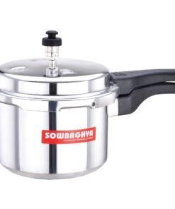 Sowbaghya Silver Aluminum Pressure Cooker 5 Ltr
