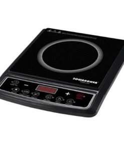 Sowbaghya Sleek Plus (With Pot) Induction Cooktop (Black, Push Button)