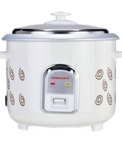 SOWBHAGYA Rice Cooker, White, 1.2L Rice Cooker, White