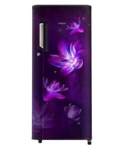 Whirlpool 192 L Direct Cool Single Door 3 Star Refrigerator (Purple Flower Rain, 215 IMPC PRM 3S Purple Flower Rain)