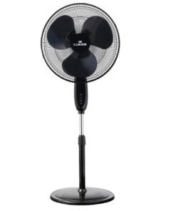 Luker Spice-lx 400mm Pedestal Fan/Stand Fan | High air Quantity - Black