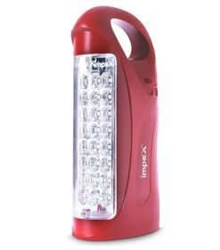 Impex Plastic LED Lantern Emergency Light, Red